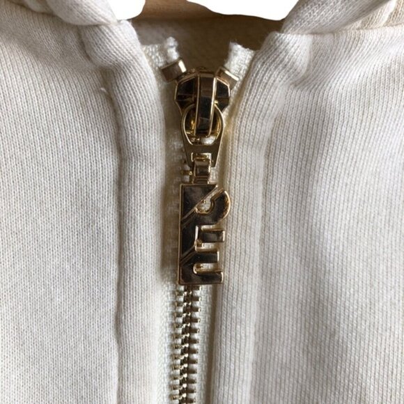 P.E Nation Reset Jacket Zip-Up Hoodie Cream Athleisure Sweatshirt - Picture 5 of 11